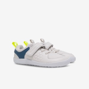 White Vivobarefoot Primus Ludo Kids | OPLHG-5241