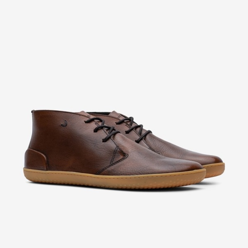 Brown Men's Vivobarefoot Preorder 'gobi Lux' Lifestyle Shoes | QEUGD-1740