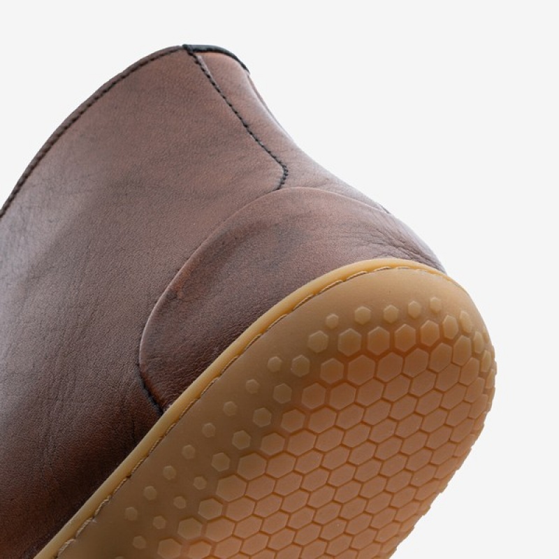 Brown Men's Vivobarefoot Preorder 'gobi Lux' Lifestyle Shoes | QEUGD-1740