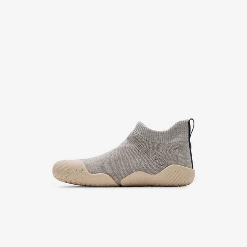 Grey Vivobarefoot Pluma Knit Kids | PXDHG-7180