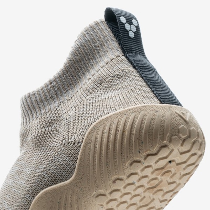 Grey Vivobarefoot Pluma Knit Kids | PXDHG-7180