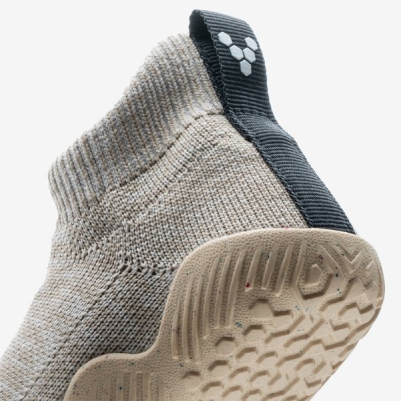 Grey Vivobarefoot Pluma Knit Kids | SDJHR-8572