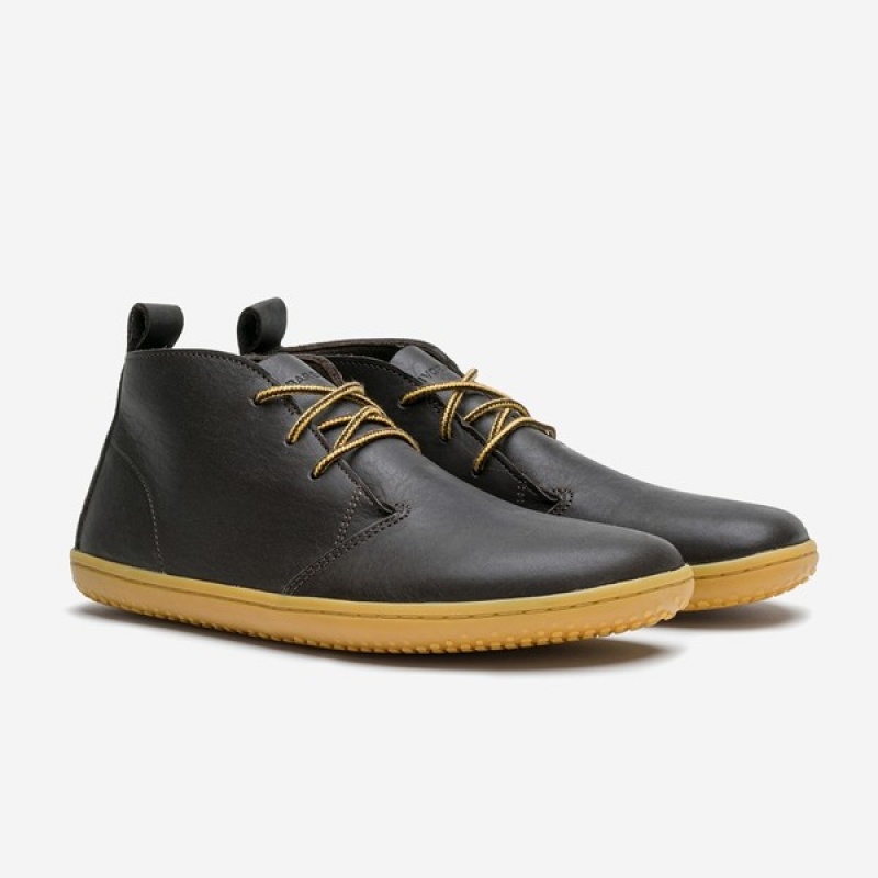 Obsidian Men's Vivobarefoot Preorder 'gobi Iv' Lifestyle Shoes | DLZKR-2091