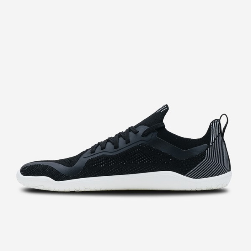 Obsidian Men's Vivobarefoot Primus Lite Knit Training Shoes | ZWTKU-8140