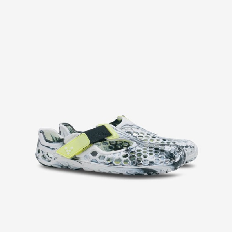 Obsidian / White Vivobarefoot Ultra Bloom Kids | XHPMZ-4680