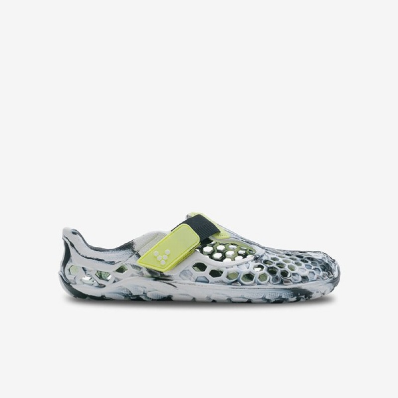 Obsidian / White Vivobarefoot Ultra Bloom Kids | XHPMZ-4680