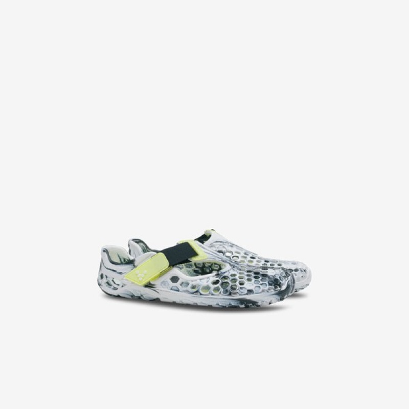 Obsidian / White Vivobarefoot Ultra Bloom Kids | RSIDT-4863