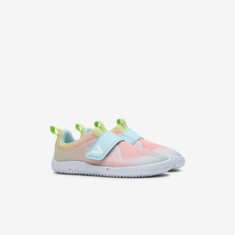 Pink / Blue Vivobarefoot Primus Sport Iii Kids | GXOCK-3615