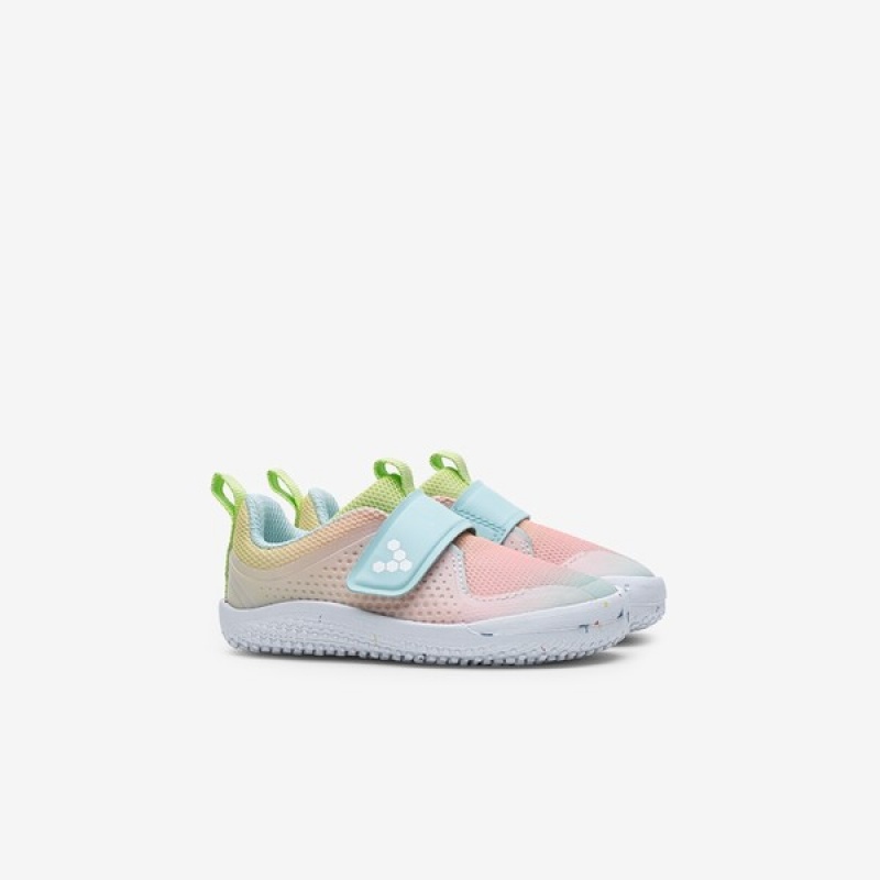 Pink / Blue Vivobarefoot Primus Sport Iii Kids | YBKPM-8345