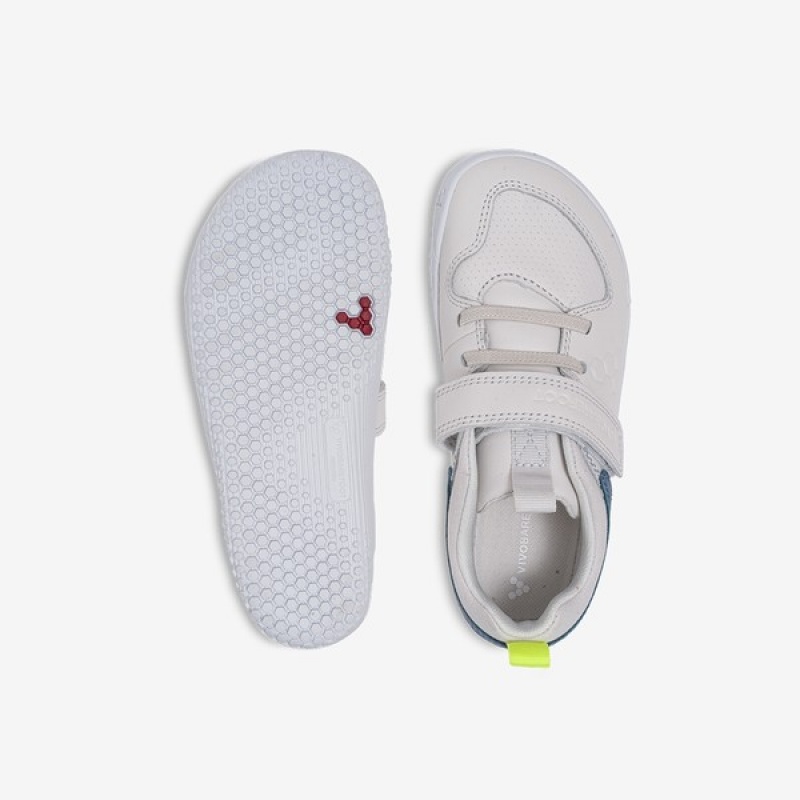 White Vivobarefoot Primus Ludo Kids | OPLHG-5241